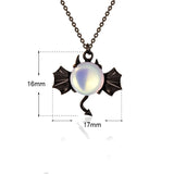 Sterling Silver Demon Necklace Halloween Jewelry Obsesie