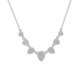 Sterling Silver Full Diamond Melon Seeds Drop Necklace Female Obsesie