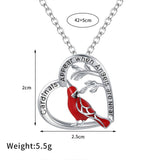 Sterling Silver Red Cardinal Pendant Cardinal Jewelry for Girls Cardinal Appears When Angels are Near Obsesie