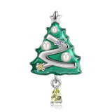 Sterling Silver S925 Christmas Tree Necklace Obsesie