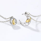 Sun Moon Angel Wing Couple Magnets Attract Necklace Obsesie