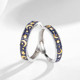 Sun Moon Galaxy Sterling Silver 925 Couple Ring Obsesie