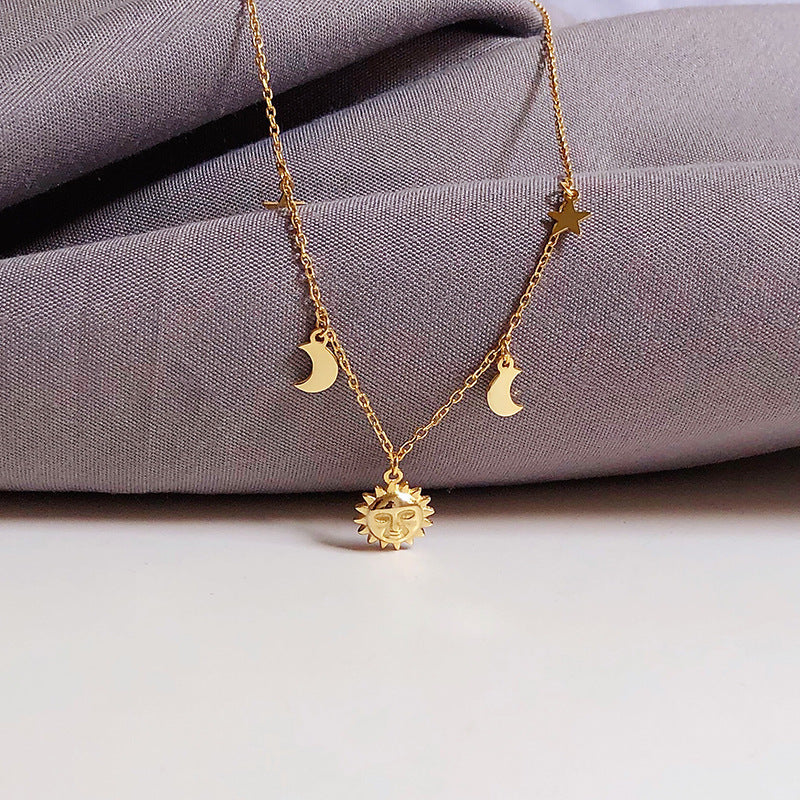 Sun Star Moon Necklace Obsesie