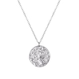 Titanium Steel Coin Necklace Double-sided Small Lion Pendant With Personalized Design And Cool Style Collarbone Chain Obsesie