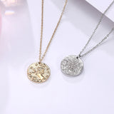 Titanium Steel Coin Necklace Double-sided Small Lion Pendant With Personalized Design And Cool Style Collarbone Chain Obsesie