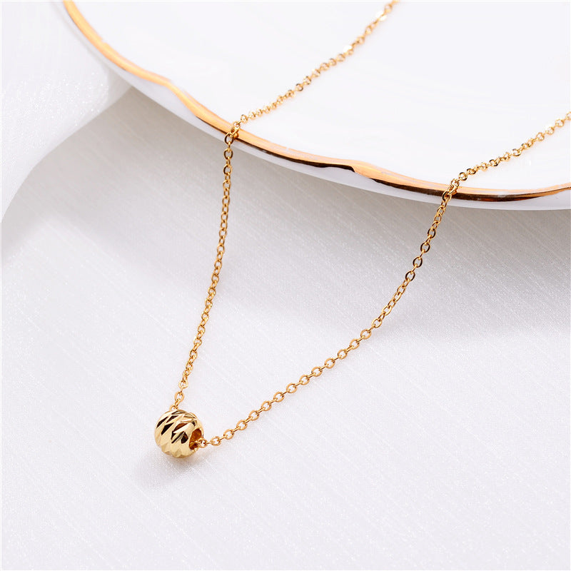Transfer Beads Necklace Female Clavicle Chain Obsesie