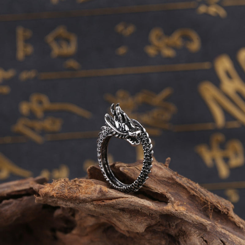 Vintage Dragon Ring Male Character Obsesie