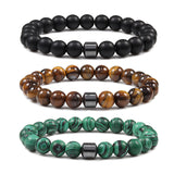 Volcanic Stone Malachite Picasso Pure Beads Beads Obsesie