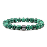 Volcanic Stone Malachite Picasso Pure Beads Beads Obsesie