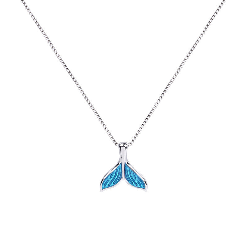 Whale Tale Pendant Necklace Obsesie