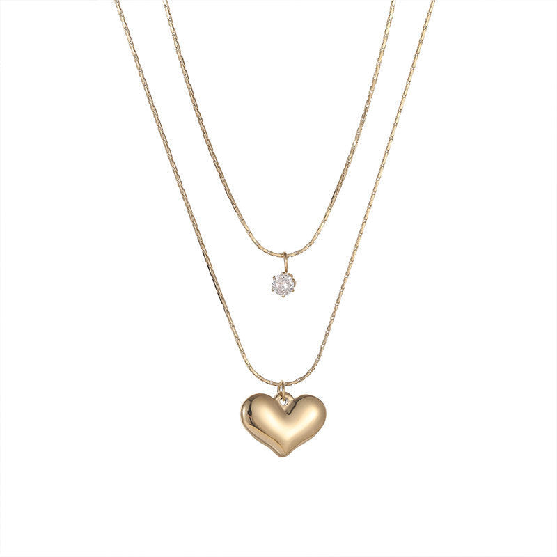 Women's Love Heart Pendant Luxury Necklace Obsesie