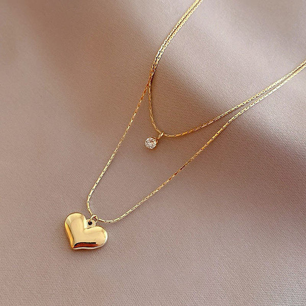 Women's Love Heart Pendant Luxury Necklace Obsesie