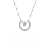 Women's Sterling Silver Star and Moon Necklace Obsesie