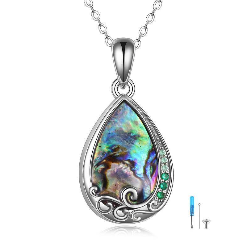 Teardrop Urn Necklace for Ashes - 925 Sterling Silver 