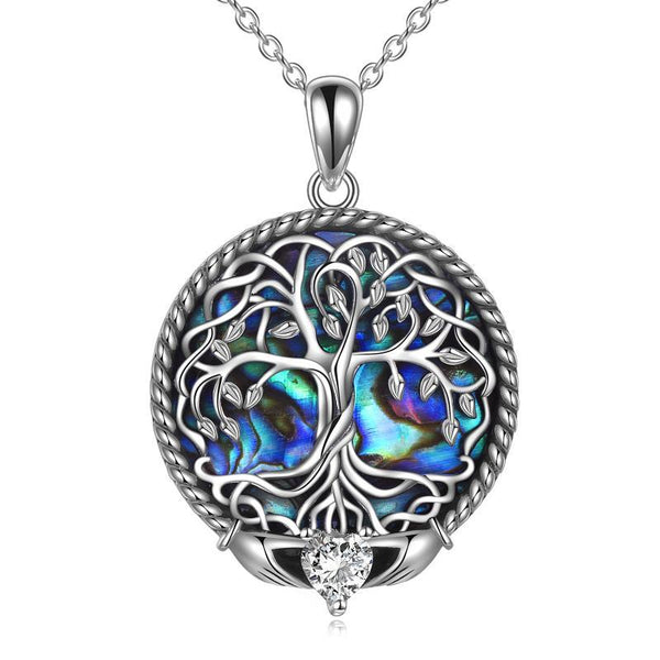 Celtic Tree of Life Necklace with Abalone Shell