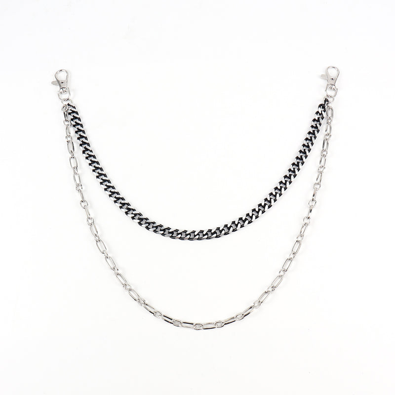 Elevate Your Style with the Punk Style Personality Double Pants Chain