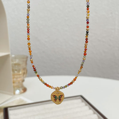 Butterfly Necklace: Unleash Elegance with Colorful Zircon Beads