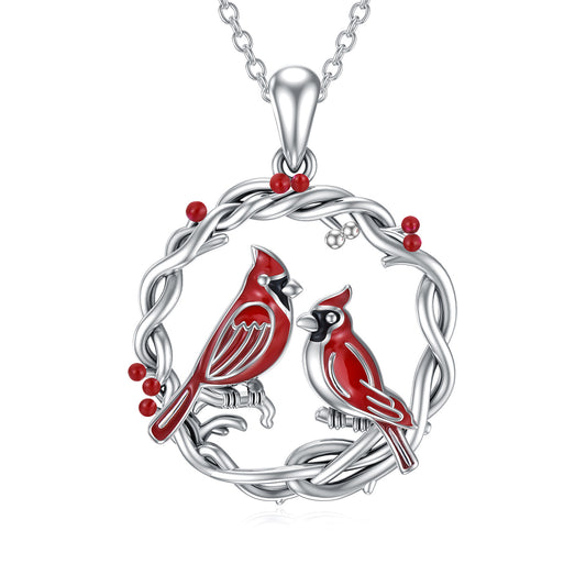 Cardinal Tree Of Life Necklace - Sterling Sliver