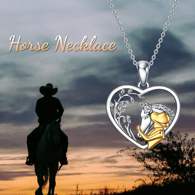 Horse Love Pendant Necklace 
