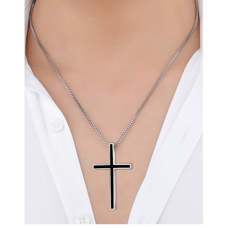 Classic Cross Necklace - 925 Sterling Silver