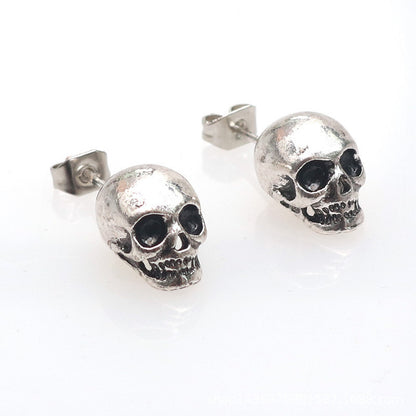 Unleash Your Style with Personality Retro Skull Eardrops Earrings - Limited Edition Halloween Jewelry