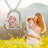 Mother Daughter Necklace - Engraved My Mother My Friend