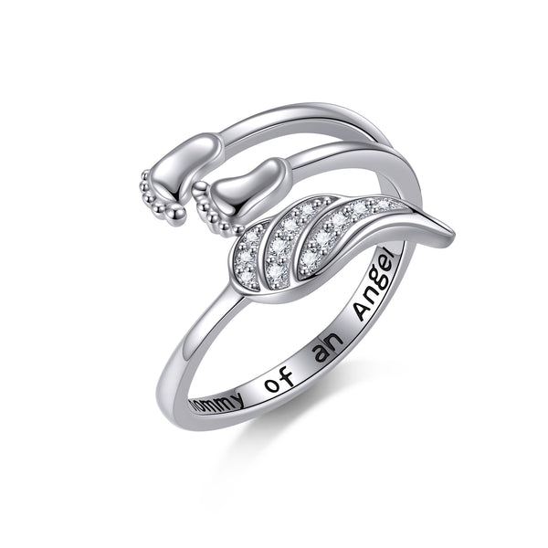 Miscarriage Gift for Mothers Sterling Silver Miscarriage Ring Infant Loss Memorial Jewelry Sympathy Gift for Women Mom