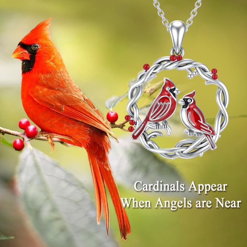 Cardinal Tree Of Life Necklace - Sterling Sliver