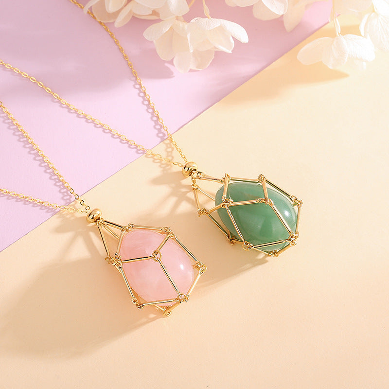 Elevate Your Energy with Our Natural Energy Crystal Pendant Necklace