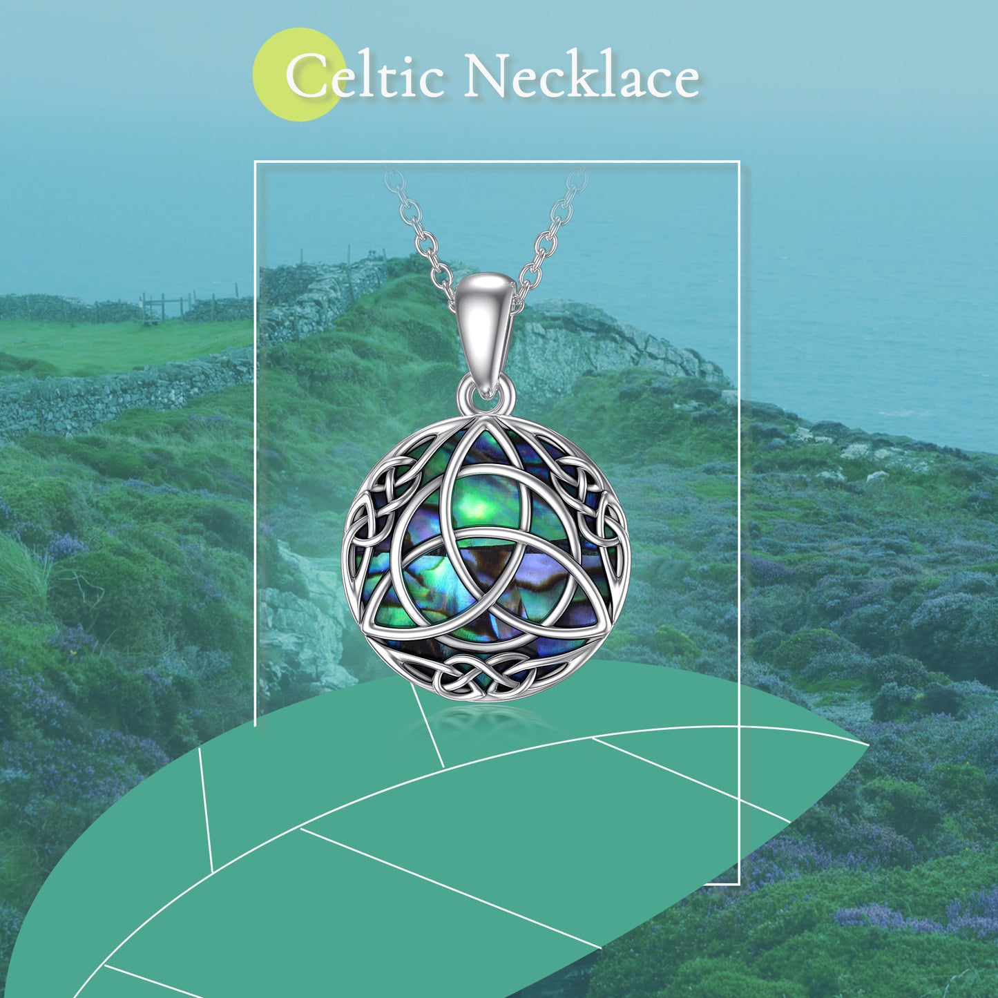 Trinity Celtic Knot Lucky Vintage Necklace