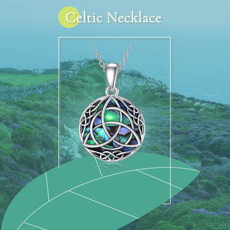 Trinity Celtic Knot Lucky Vintage Necklace