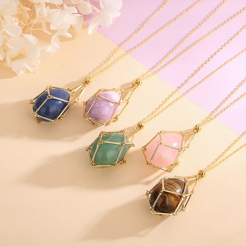 Elevate Your Energy with Our Natural Energy Crystal Pendant Necklace